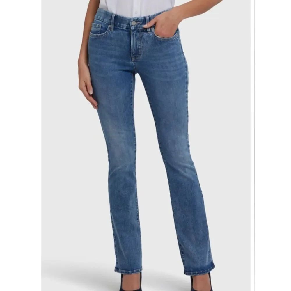 NYDJ Barbara Bootcut Jeans 16 Palace Blue Lift Tuck Stretch Denim